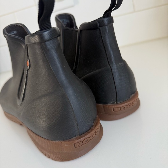 Bogs Sweetpea II Chelsea Rain Boots Black Women’s 12 Waterproof - Picture 7 of 7